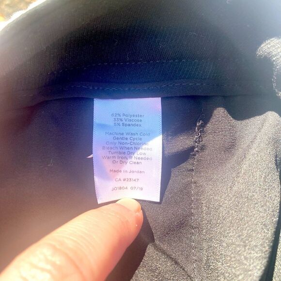 Talbots Black Equestrian Center Seam Slim Stretch Crop Pants - Picture 9 of 9